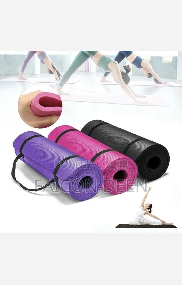 Train Anywhere With This Thick Exercise Gym Mat Plus Free Bag /Carrier · Photo 1