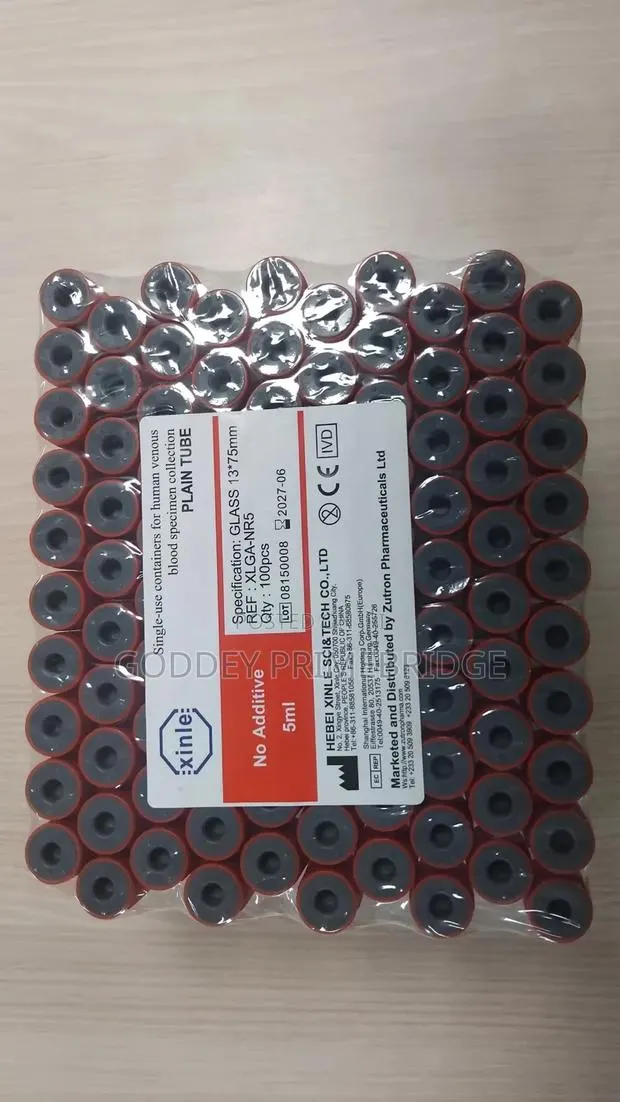 Plain Tube 5ml-100pcs Red Top · Photo 1