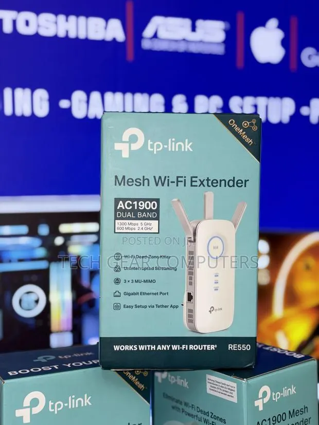 TP-Link AC1900 WiFi Range Extender RE550 | Dual-Band · Photo 1
