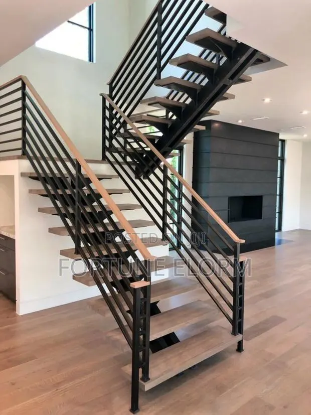 Wood Plus Metal Stairs · Photo 1