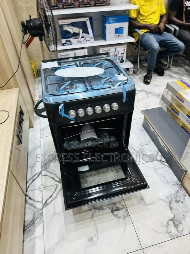 Available Now at Store Gas Cooker Smart 60/60 4burneroven Grill Black · Photo 1