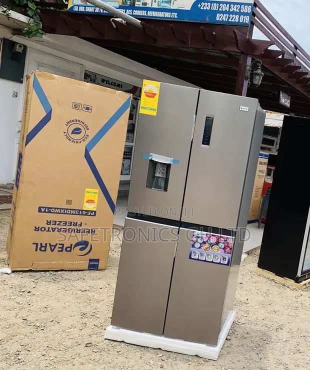 Pearl Cool Excellence 4 Doors 421L Grey Bottom Mount Fridge · Photo 1