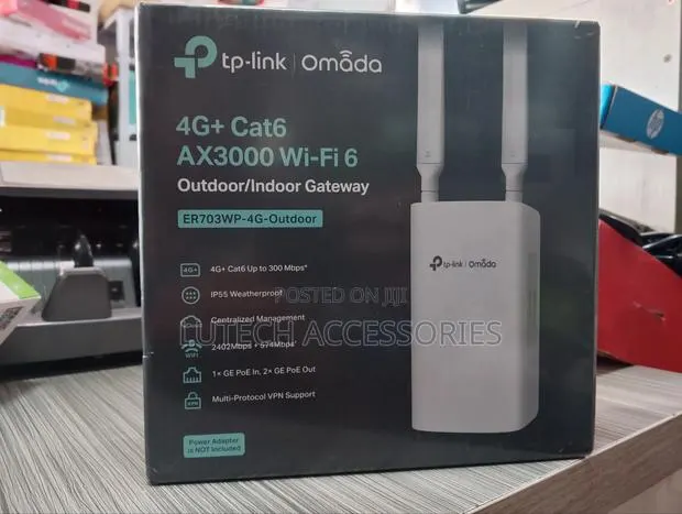 Tp Link 4g Ax3000 Wifi 6 Indoor/Outdoor Gateway Er703wp-4g-Outdoor · Photo 1
