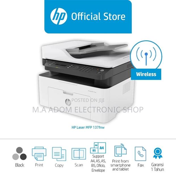 Brand New Hp 137 FNW Multi Purpose Printer · Photo 1
