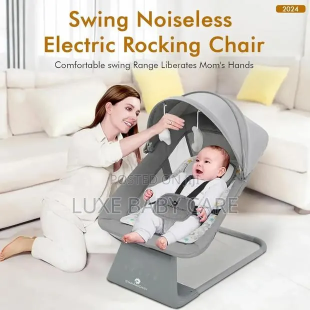 4-in-1 Deluxe Baby Swing With Bluetooth and Remote Control · Photo 1