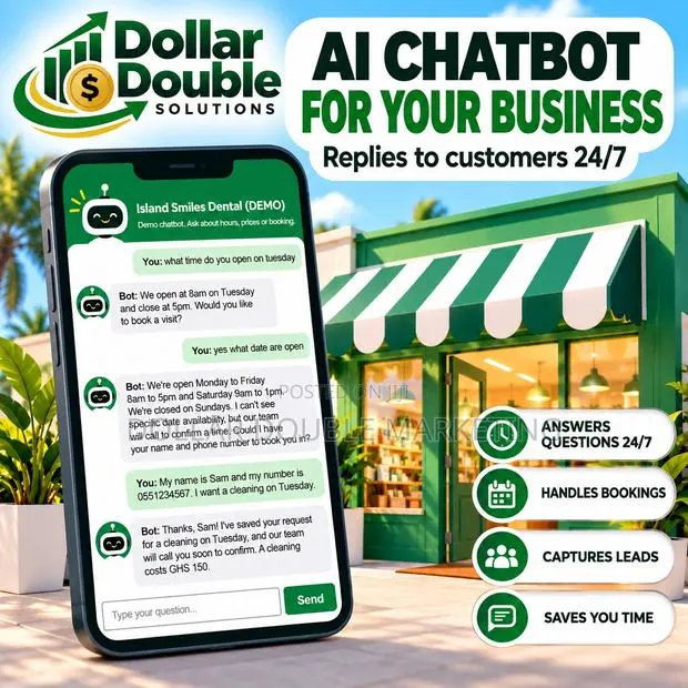 AI Chatbot for Your Business: WhatsApp & Website | Replies 24/7 · Photo 1