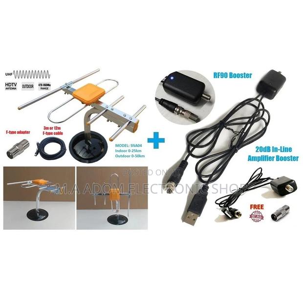 Indoor Digital Antenna With 5v Booster for Stable Channels · Photo 1
