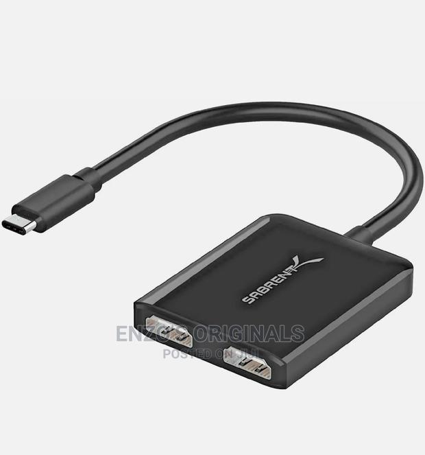Usb-c To Dual Hdmi Multiple Display Adapter Sabrent Branded · Photo 8