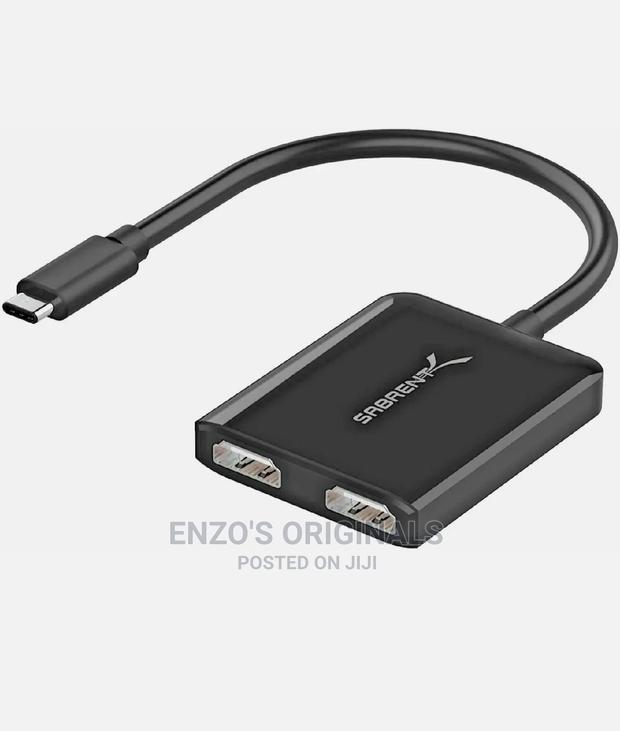Usb-c To Dual Hdmi Multiple Display Adapter Sabrent Branded · Photo 1