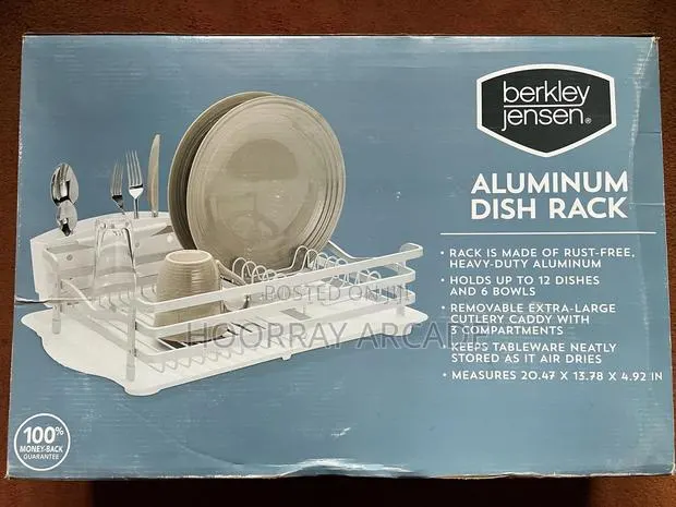 Berkley Jensen Aluminum Dish Rack - Rust-Free, Heavy-Duty Aluminum · Photo 1