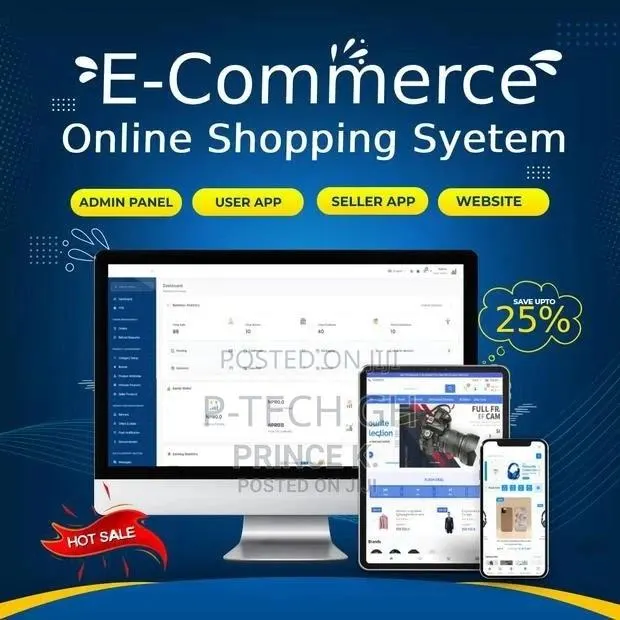 Ecommerce Shopping Website With Admin Panel + App · Photo 1