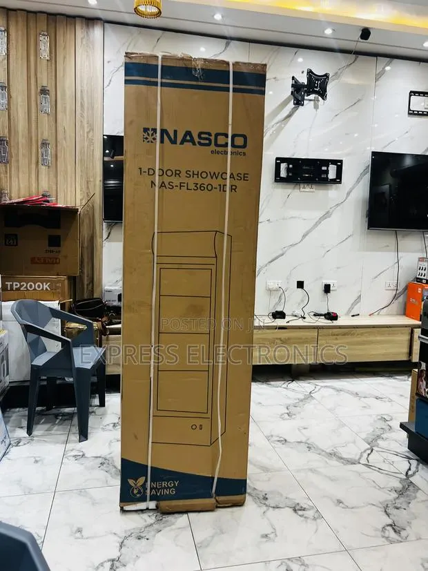Newly in Box Nasco Display Fridge NAS-360fl Single Door · Photo 1