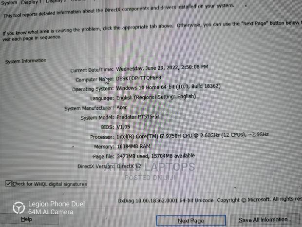 Laptop Acer Predator Triton 700 16GB Intel Core I7 SSD 512GB · Photo 3