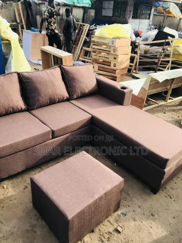 Originally Corner Sofa-Bed With Storage, Dark Brown · Photo 1