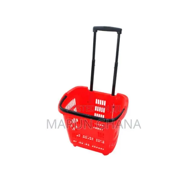 Trolley Basket With Wheel for Supermarket 55l · Photo 1