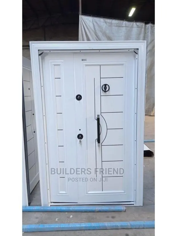 All White Turkey Luxury Heavyduty Security Door+Double Lock · Photo 1