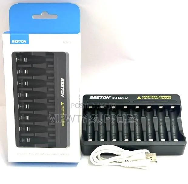 8-slot Battery Charger Aa Aaa Lithium Li-ion Rechargeable Batteries · Photo 1