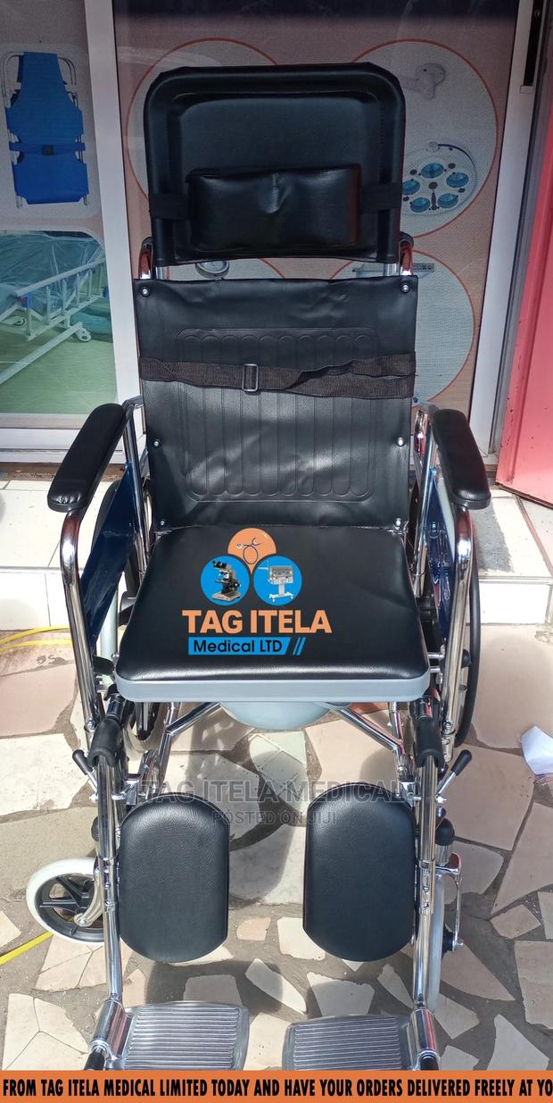 LongBack Commode Wheelchair (Foldable) · Photo 1