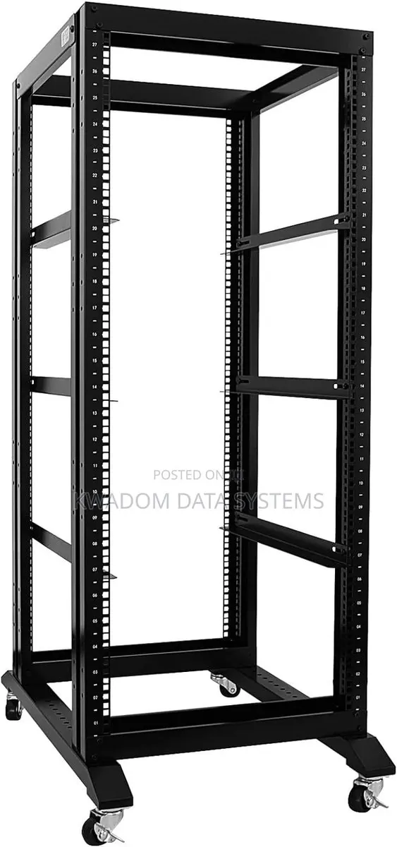 27u Server Rack Open Frame Rack 4 Post 19"Width / 24" Depth · Photo 1