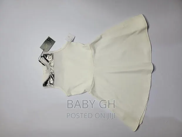 Girls White Straight Dress · Photo 1