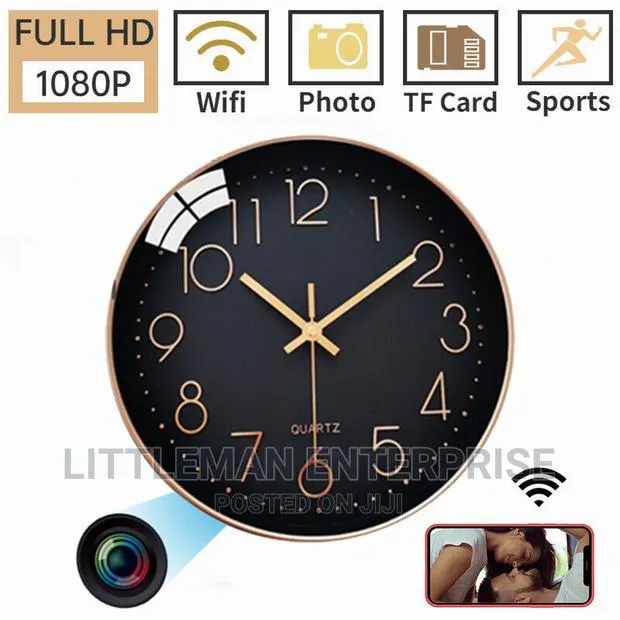 Spy Hidden Wifi Camera Wall Clock 1080P · Photo 1