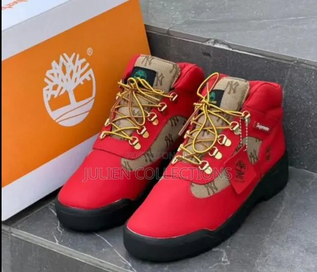 Timberland Supreme Field Boots Red Black · Photo 1