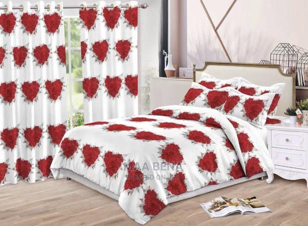 Bedsheet With Duvet Cover (King Size) + Curtains · Photo 3