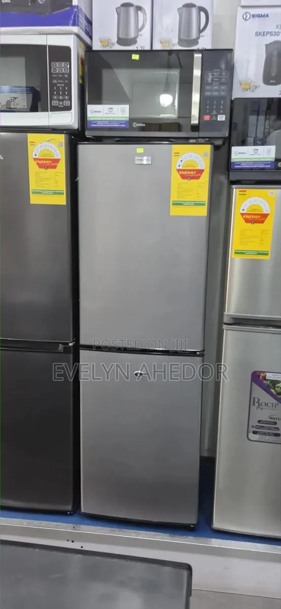 Gray Colour of Nasco Bottom Freezer 158L Double Door Fridge · Photo 1