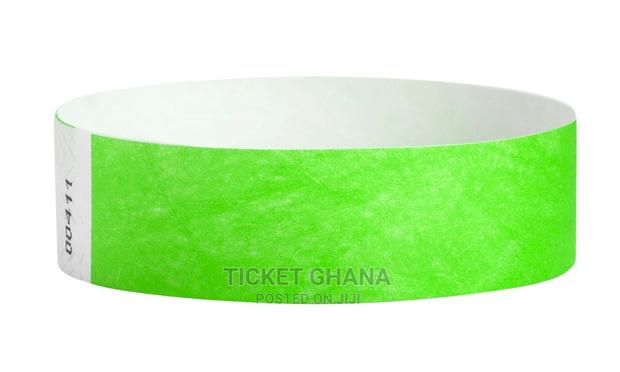 Green Tyvek Wristband Ticket