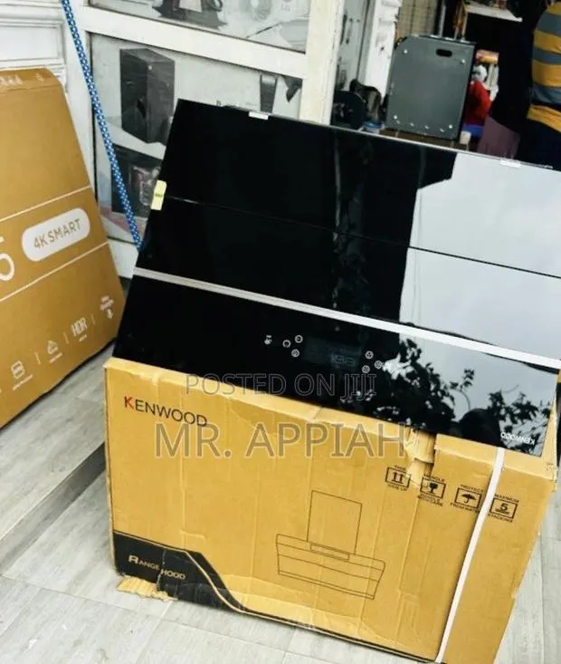 In Built Tempered Glass 90cm Heat Extractor(Black) · Photo 1
