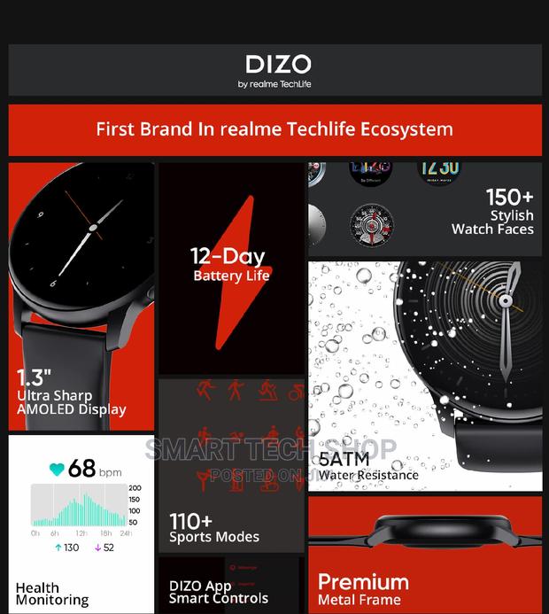 Realme Techlife DIZO Watch R Smart Watch With 12days Battery · Photo 4