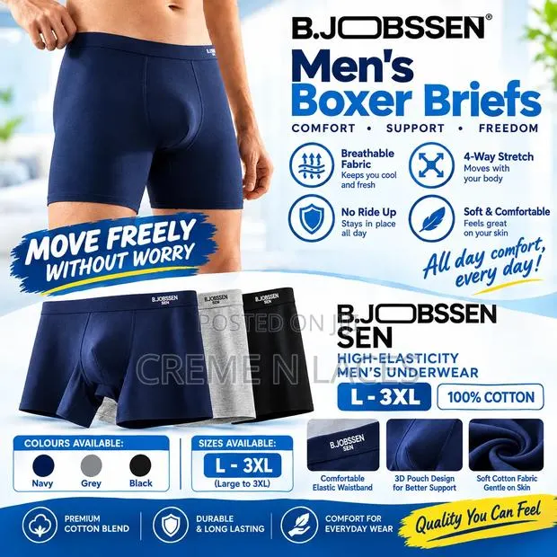Men's Extended Leg Boxer Shorts (4pcs) · Photo 1