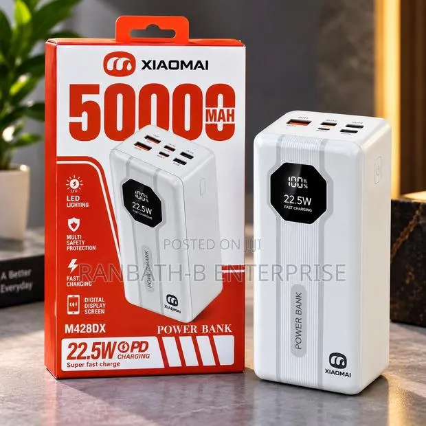 XIAOMAI 50000mAh 22.5W Power Bank – Your Ultimate Portable Charger · Photo 1