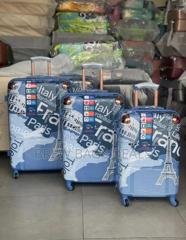 Premium Quality Ak 3set Paris Tower Design Unbreakable Traveling Bag. · Photo 1