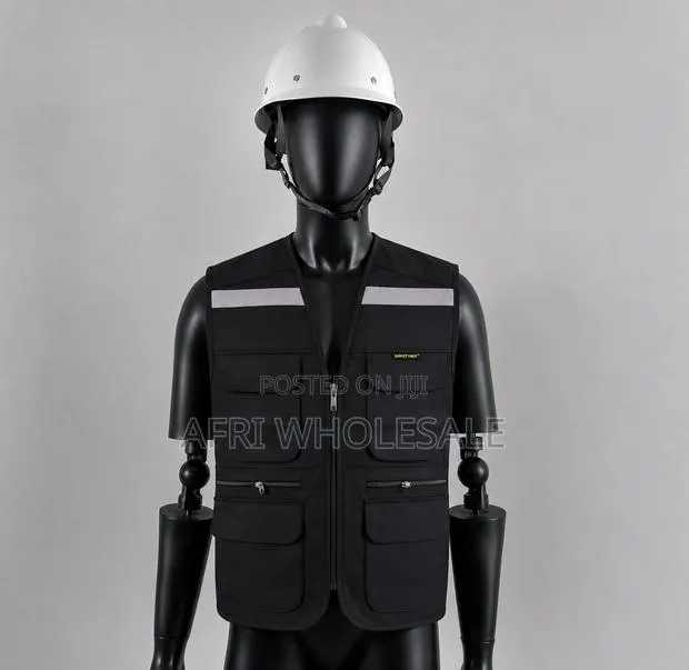 Reflective Media Vest Jacket Cameraman Black Photo · Photo 1