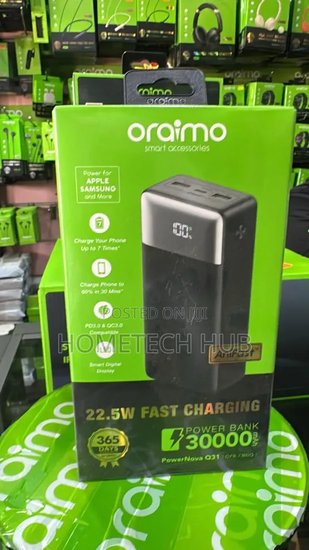 Oraimo 30,000mmah Capacity Powerbank · Photo 1