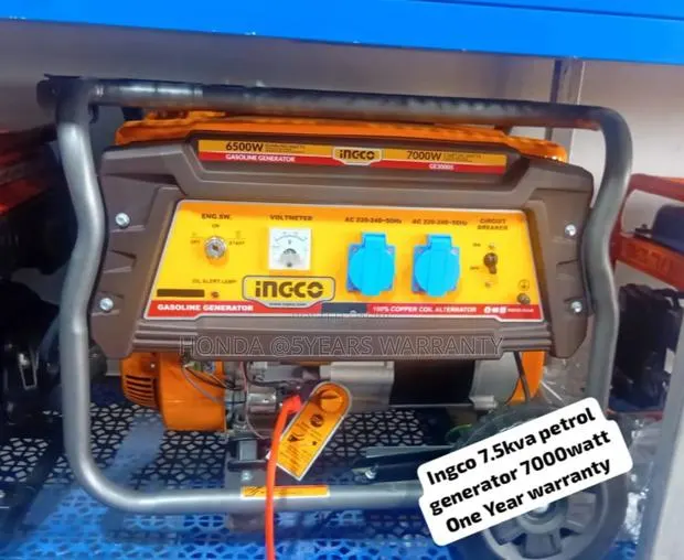 Light Weight Ingco 7.5kva 7000watt Petrol Generator · Photo 1