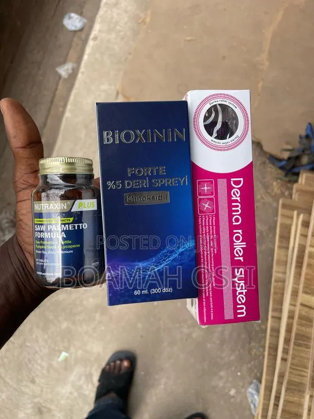 Bioxinin Minoxidil +Saw Palmetto and Derma Roller · Photo 1