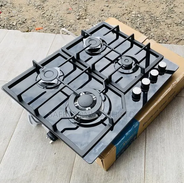 Top Class Midea 4 Burner 60cm Gas Hob – Black (60GJ084) · Photo 1