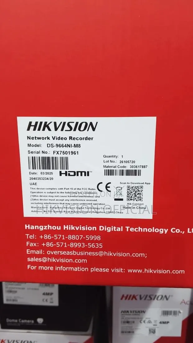Ds-9664ni-M864-Ch 2u NVR 64channel · Photo 1