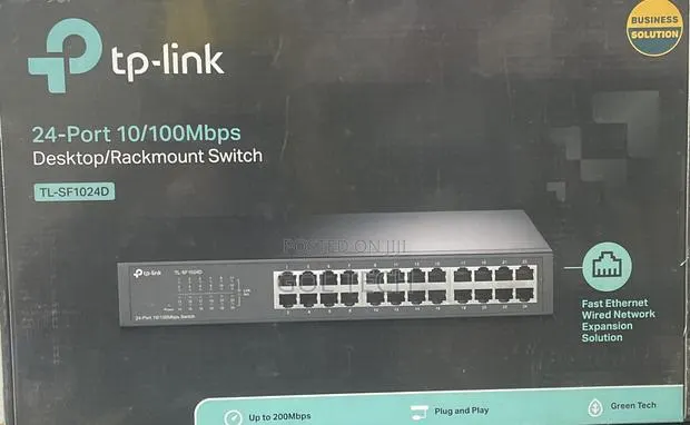 Tp Link 24-Port 10/100Mbps Desktop/RackMount Switch · Photo 1