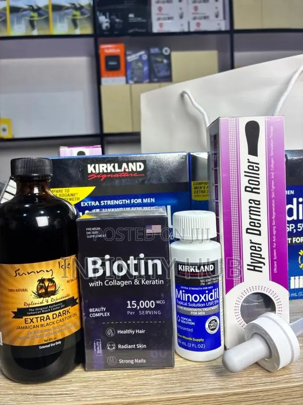 Keratin Biotin, Castar Oil and Kirkland Minoxidil · Photo 1