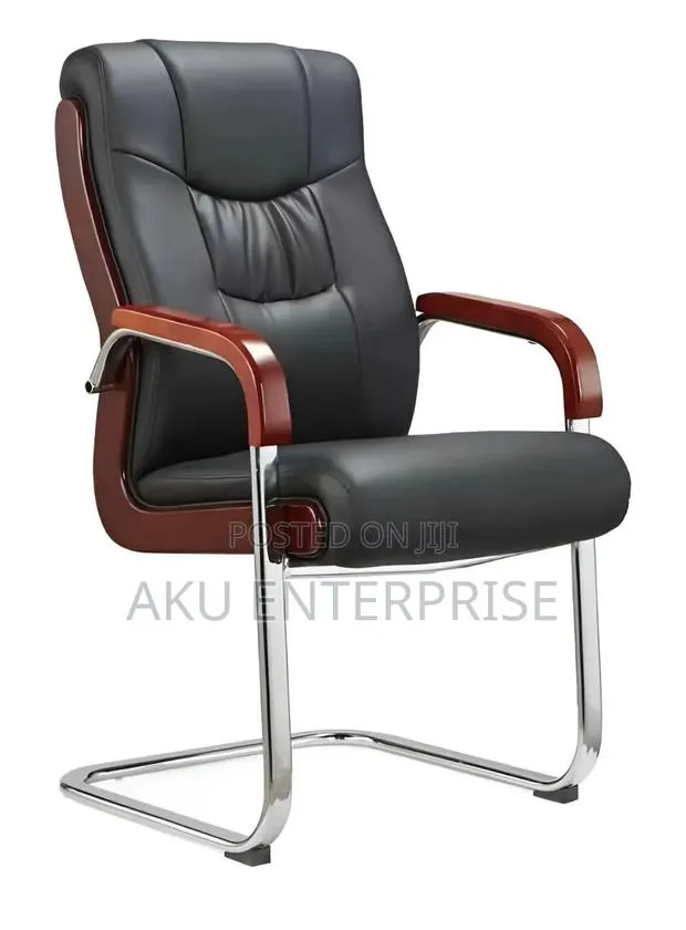 Elegant Conference Visitor's Chair - Black · Photo 1