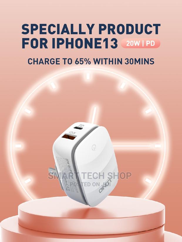 LDNIO Wall Charger LED Lamp 20W PD USB Fast Charge iPhone 13 · Photo 8