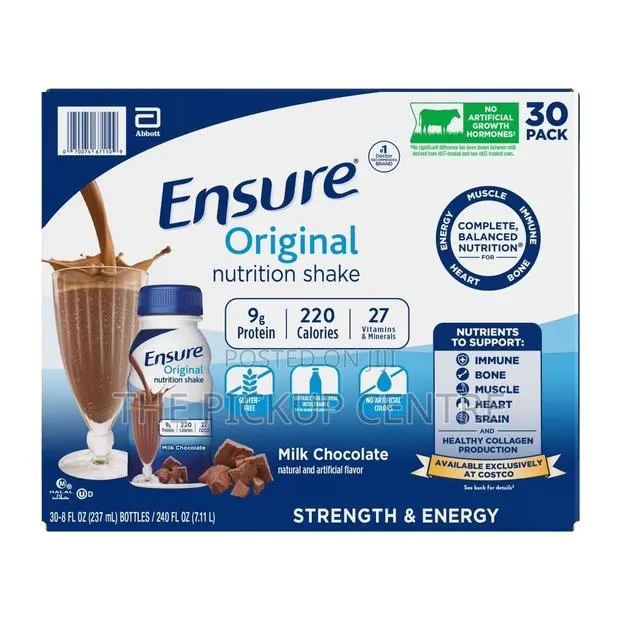 Ensure Original Nutrition Shake, Milk Chocolate, 8 Fl. Oz, 30-Pack · Photo 1