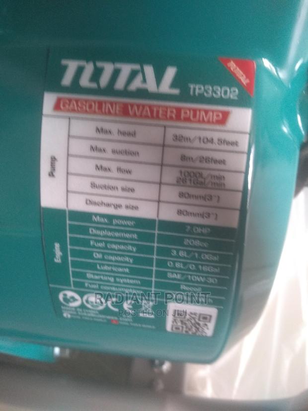 Gasoline Total 7hp Water Pump 3inches · Photo 2