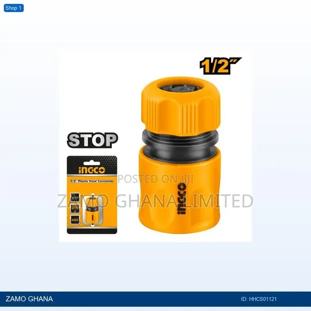 Plastic Hose Connector Stop 0.5" - Hhcs01121 · Photo 1