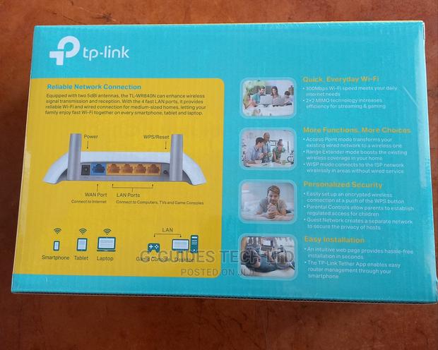 Tp-Link 300mbps Wireless N Router 4 in 1 (TL-WR840N) · Photo 4