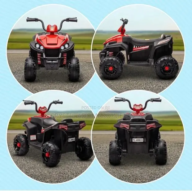 Rechargeable Kids Electric ATV Quad Bike – Red Black · Photo 2
