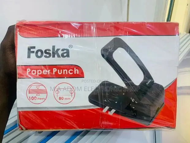 Reliable Foska Office Heavy Duty Metal Manual Paper Punch . · Photo 1